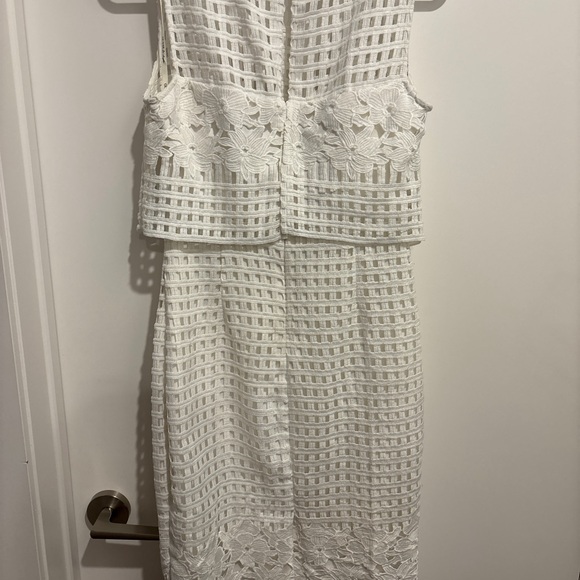 Guess White Lace Overlay Dress - Picture 4 of 5